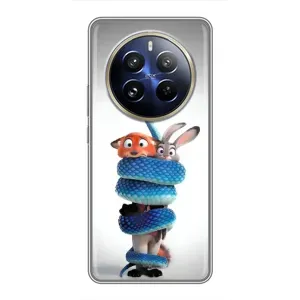 Силиконовый чехол с принтом Зоотрополіс для Realme 12 Pro (Змея Зоо)