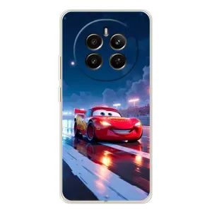 Чехол с принтом Маквин для RealMe 12 (Ночной Маквин Тачки)