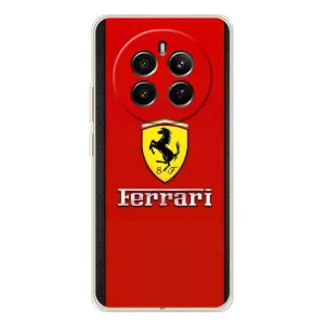 Силиконовый бампер с картинкой машины на RealMe 12 (Ferrari Logo)