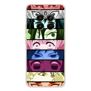 Силиконовые чехлы с глазами Anime для Realme 12 (Глаза Хашира)
