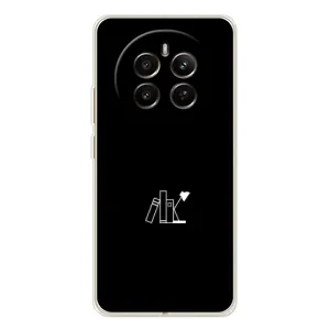 Чохол з картинками на чорному фоні для RealMe 12 (Книжки)