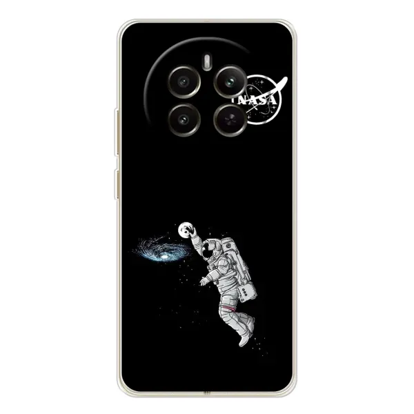 Чехол с рисунком «Космонавт баскетболист» для Realme 12 Чехол с рисунком «Космонавт баскетболист» для Realme 12