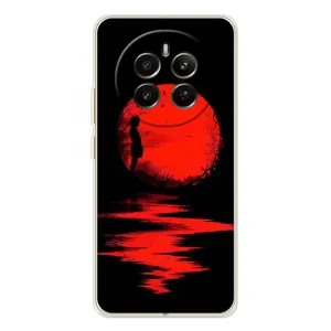 Летний Чехол на RealMe 12 (Красный Закат)