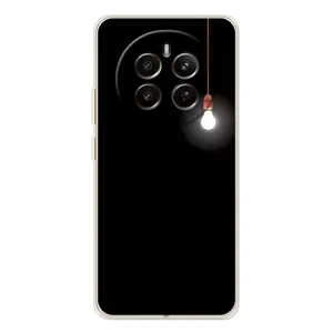 Чохол з картинками на чорному фоні для RealMe 12 (Лампочка)
