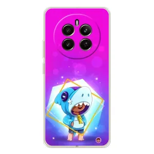 Чехол Бравл Старс для RealMe 12 (Леон в костюме Акулы)