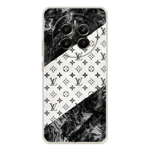 Чехол с рисунком «LV на белом» для Realme 12