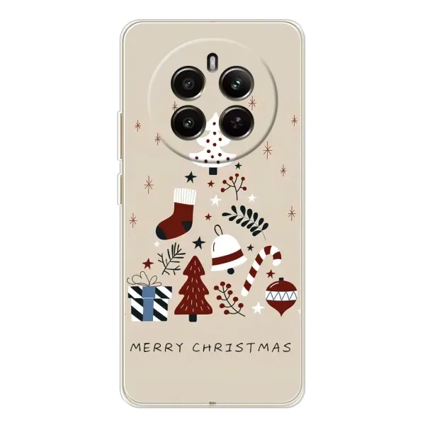 Чехол с рисунком «Merry Christmas» для Realme 12
