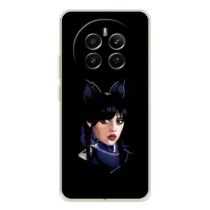 Чехлы с принтом Уэнсдей на RealMe 12 (Милая Уэнсдей)