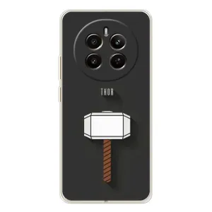 Чехол Супергерои Марвел на Realme 12 (Молот Тора)