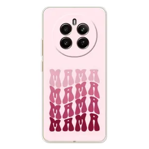 Чехлы на день мамы для Realme 12 (Надпись мама)