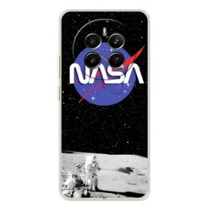 Силиконовый бампер с принтом "Наса" на RealMe 12 (Nasa на луне)