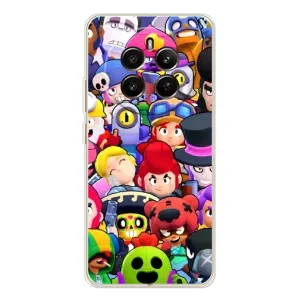 Силиконовый Чехол на RealMe 12 с картинкой Brawl Stars (Персонажи)