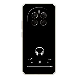 Чохол з картинками на чорному фоні для RealMe 12 (Плеєр)