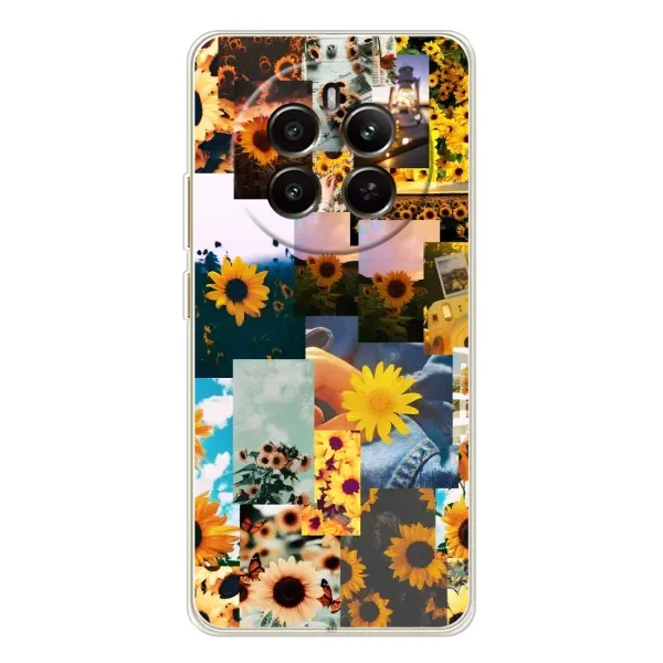 Чехол с рисунком «Подсолнуховый дизайн» для Realme 12 Чехол с рисунком «Подсолнуховый дизайн» для Realme 12