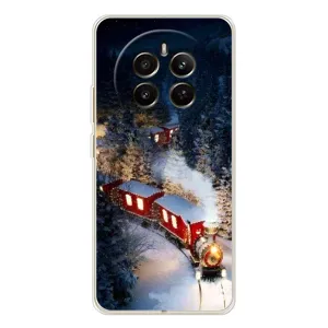Силиконовый бампер на рождество для RealMe 12 (Поезд)