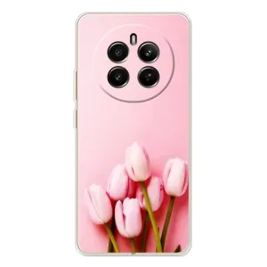 Чехлы с картинкой (Тюльпаны) на Realme 12 (Розовые тюльпаны)