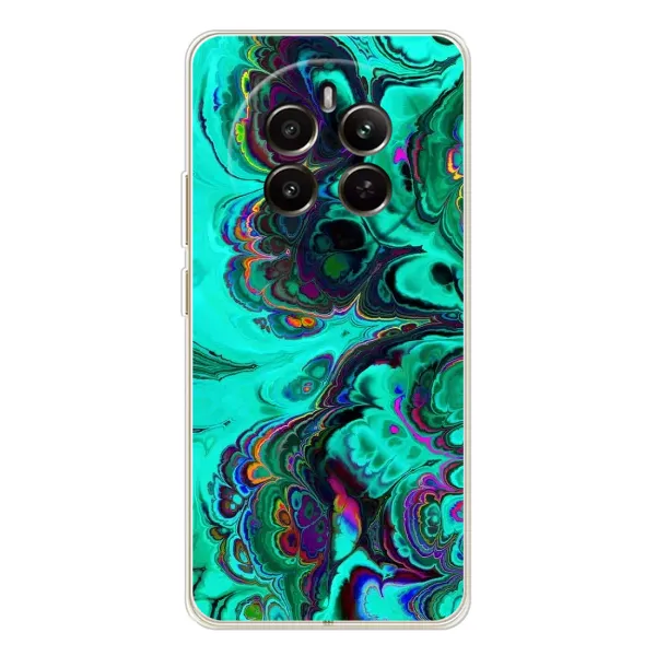 Чехол с рисунком «Салатный мрамор» для Realme 12 Чехол с рисунком «Салатный мрамор» для Realme 12