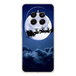 Чехол Санта Клаус для RealMe 12 (Санта - луна)