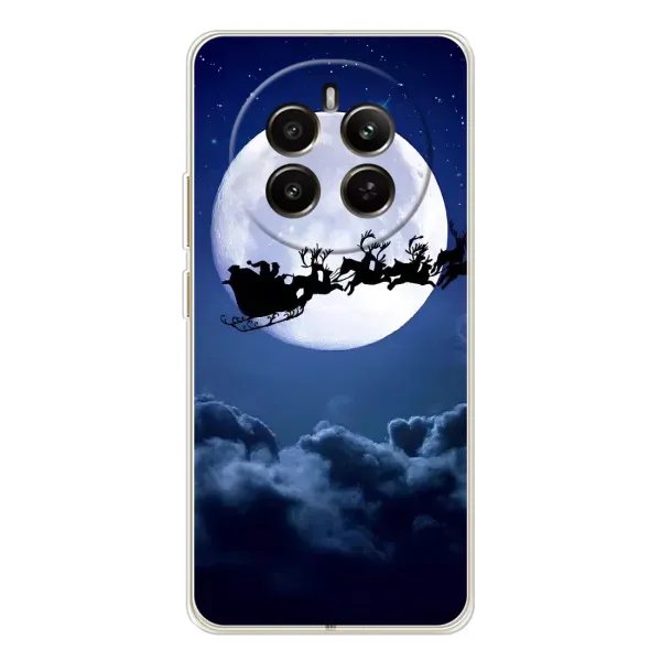 Чехол с рисунком «Санта - луна» для Realme 12