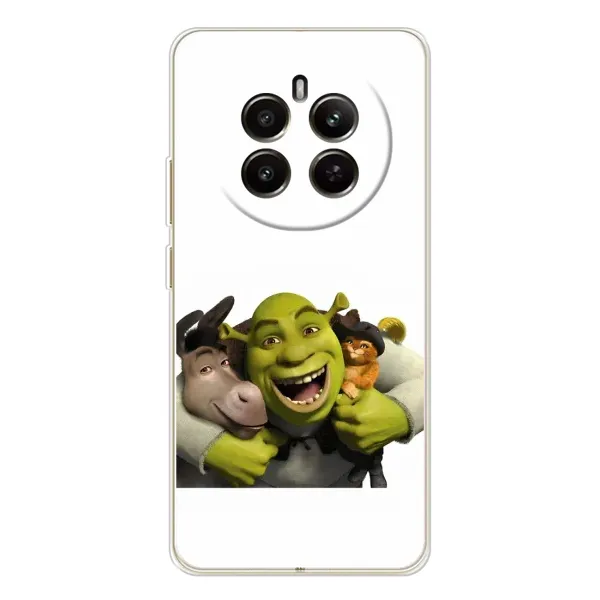 Чехол с рисунком «Шрек осел и кот» для Realme 12 Чехол с рисунком «Шрек осел и кот» для Realme 12