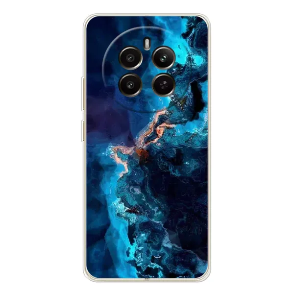 Чехол с рисунком «Синий мрамор» для Realme 12 Чехол с рисунком «Синий мрамор» для Realme 12