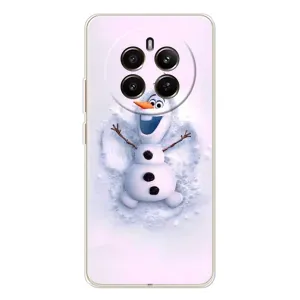 Чехол с зимним принтом для Realme 12 (Снеговик Олов)