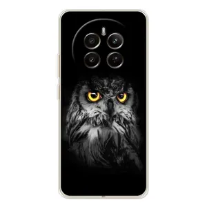 Чохли з принтом СОВИ для RealMe 12 (Сова на чорному)