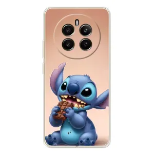 Чехол с рисунком Стич для Realme 12 (Стич с шоколадом)