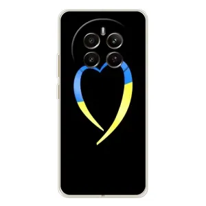 Силиконовый Чехол на RealMe 12 (Я-Украина) (Украинское сердце)