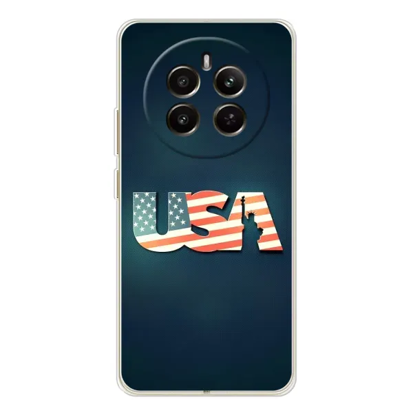 Чехол с рисунком «USA» для Realme 12