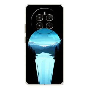 Летний Чехол на RealMe 12 (Синий Водопад)