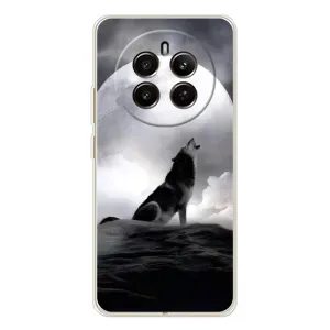 Чохол з Вовком на RealMe 12 (Вовк і місяць)