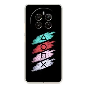 Чехол с рисунком «Значки Sony» для Realme 12