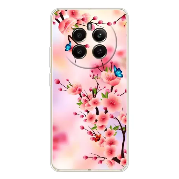 Чехол с рисунком «Бабочки на сакуре» для Realme 13 4G Чехол с рисунком «Бабочки на сакуре» для Realme 13 4G