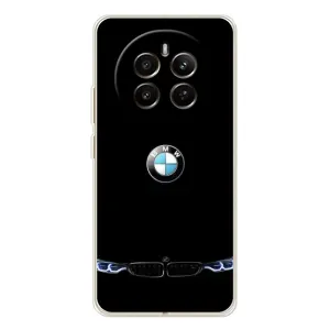 Силіконовий бампер з картинкою машини на Realme 13 4G (Чорний BMW)
