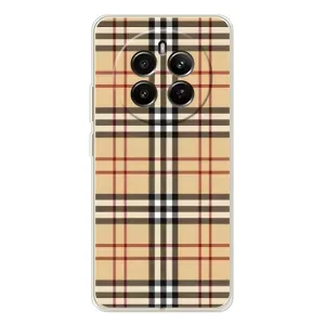 Чехол с Брендами одежды на Реалми 13 4Джи (Burberry стиль)