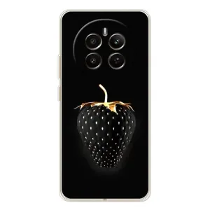 Чохол з зображенням смачної їжі для Realme 13 4G (Чорна полуниця)