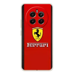 Силіконовий бампер з картинкою машини на Realme 13 4G (Ferrari Logo)
