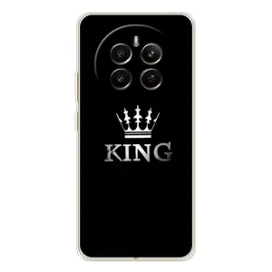 Чехол (Корона на чёрном фоне) для Реалми 13 4Джи (KING)