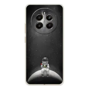 Силиконовый Чехол с принтом "Космонавты" на Realme 13 4G (Космонавт романтик)