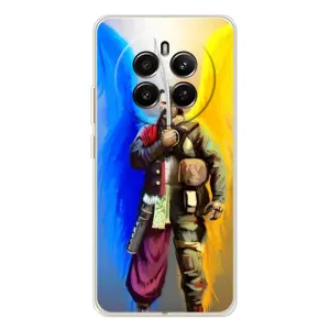 Чехол с картинкой (Патриотический КОЗАК) на Realme 13 4G (Козак с крыльями)