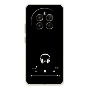 Чехол с картинками на черном фоне для Realme 13 4G (Плеер)