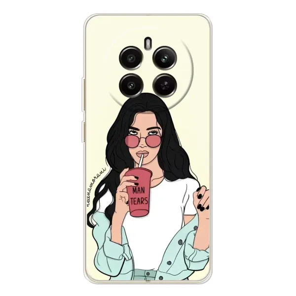 Чехол с рисунком «С напитком» для Realme 13 4G Чехол с рисунком «С напитком» для Realme 13 4G