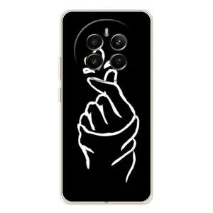 Чохол (Знак сердечка) для Realme 13 4G (Сердечко на чорному)