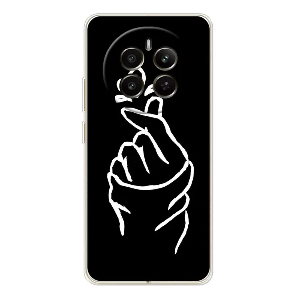 Чехол с рисунком «Сердце на черном» для Realme 13 4G Чехол с рисунком «Сердце на черном» для Realme 13 4G
