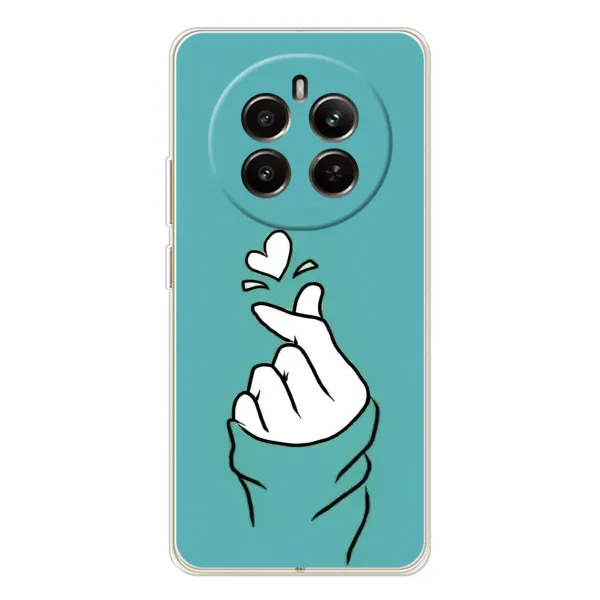 Чехол с рисунком «Сердечко на бирюзовом» для Realme 13 4G Чехол с рисунком «Сердечко на бирюзовом» для Realme 13 4G