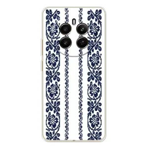 Силиконовый Чехол на Realme 13 4G с картинкой Вышиванки (Синяя вышиванка)
