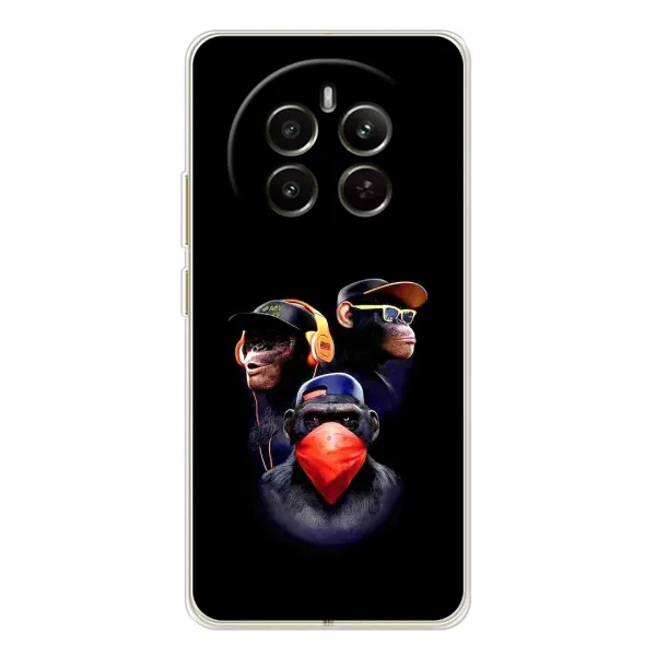 Чехол с рисунком «Три обезьяны» для Realme 13 4G Чехол с рисунком «Три обезьяны» для Realme 13 4G