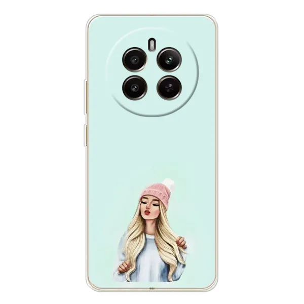 Чехол с рисунком «В шапке» для Realme 13 4G Чехол с рисунком «В шапке» для Realme 13 4G