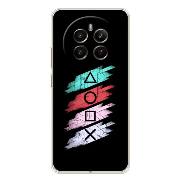 Чехол с рисунком «Значки Sony» для Realme 13 4G Чехол с рисунком «Значки Sony» для Realme 13 4G